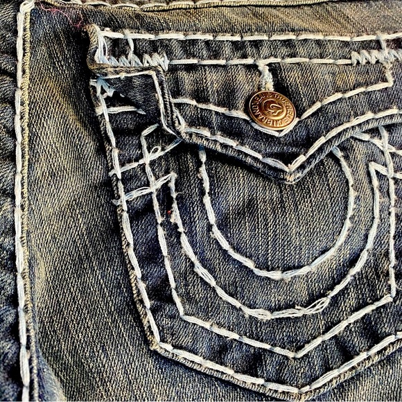 True Religion Ice Wash Straight Leg Jeans - Picture 5 of 14